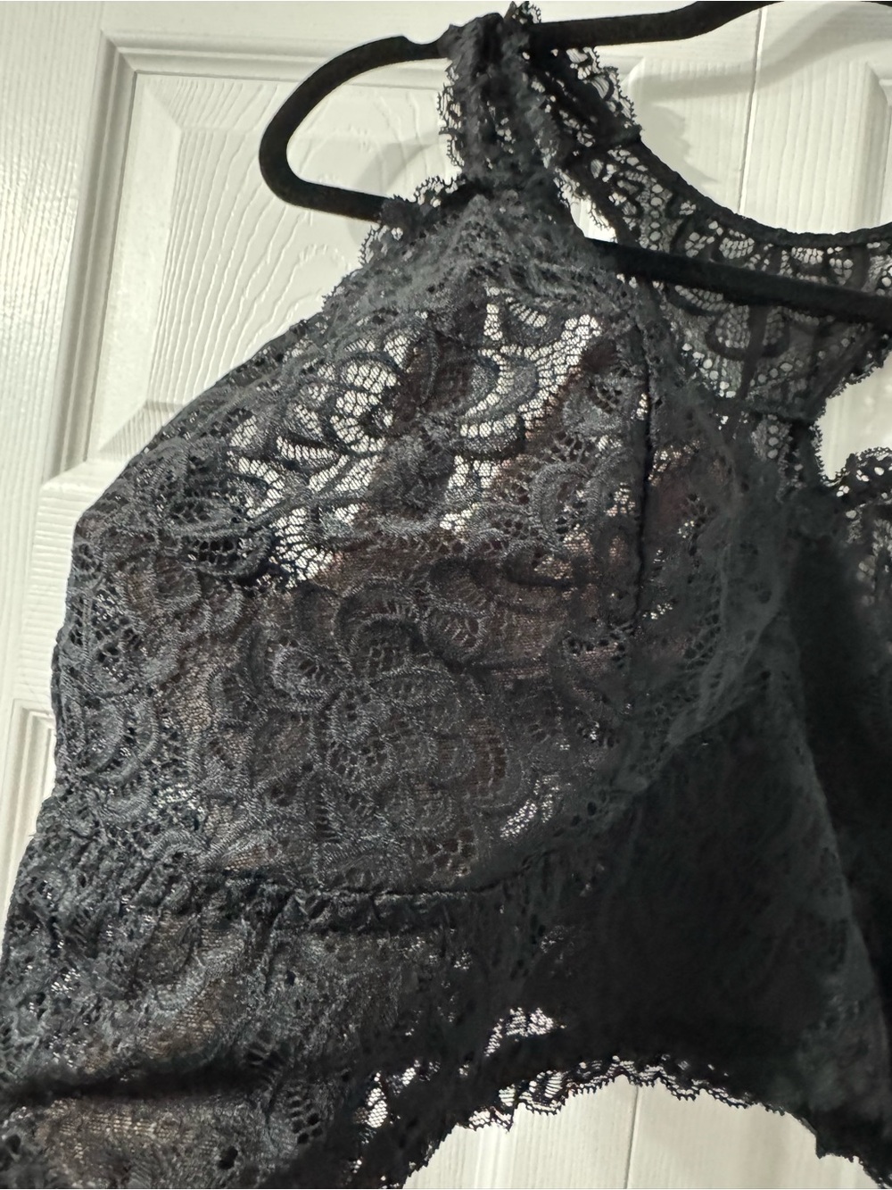 Unlined Lace Racerback Bralette - Picture 3 of 8